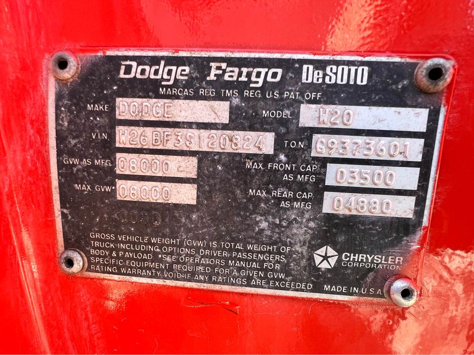1973 Dodge W200 Power Wagon