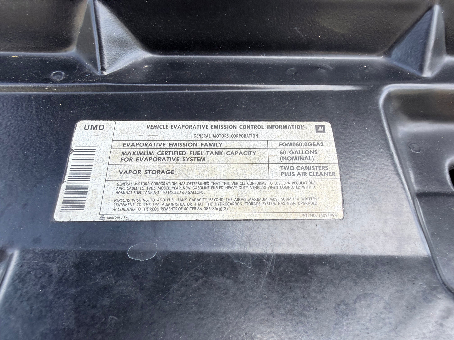 1985 GMC SIERRA 2500 HIGH SIERRA HIGH SIERRA