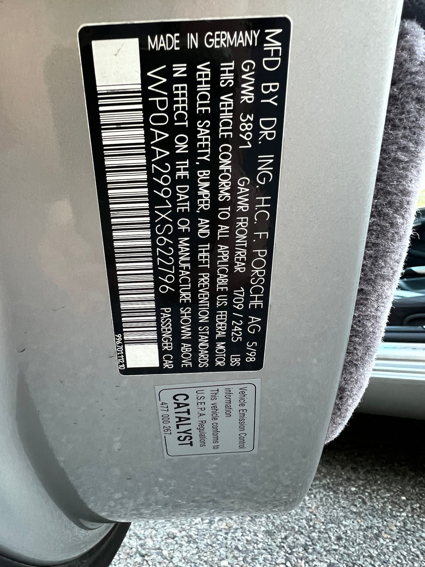 1999 Porsche 911 Carrera 37k Miles