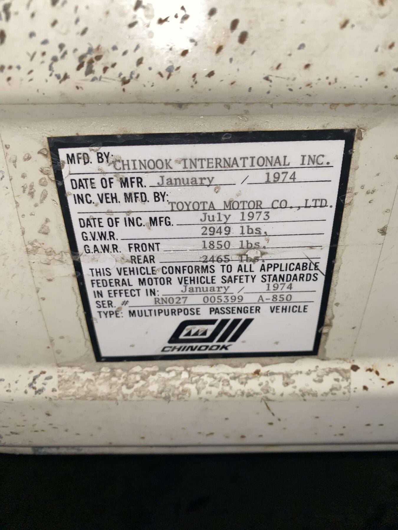 1973 Toyota Hilux Chinook 4x4 LS Swap