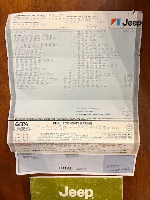 1984 Jeep CJ7 Laredo