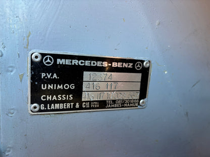 1980 Mercedes Benz Unimog 416 Doka L