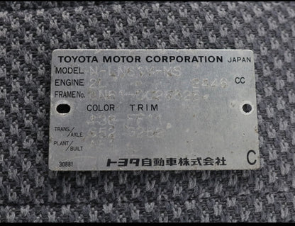 1989 Toyota Hilux Surf RHD Diesel