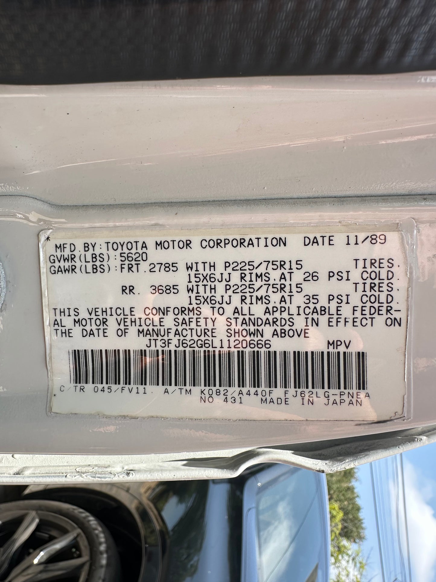 1990 Toyota Land Cruiser FJ62
