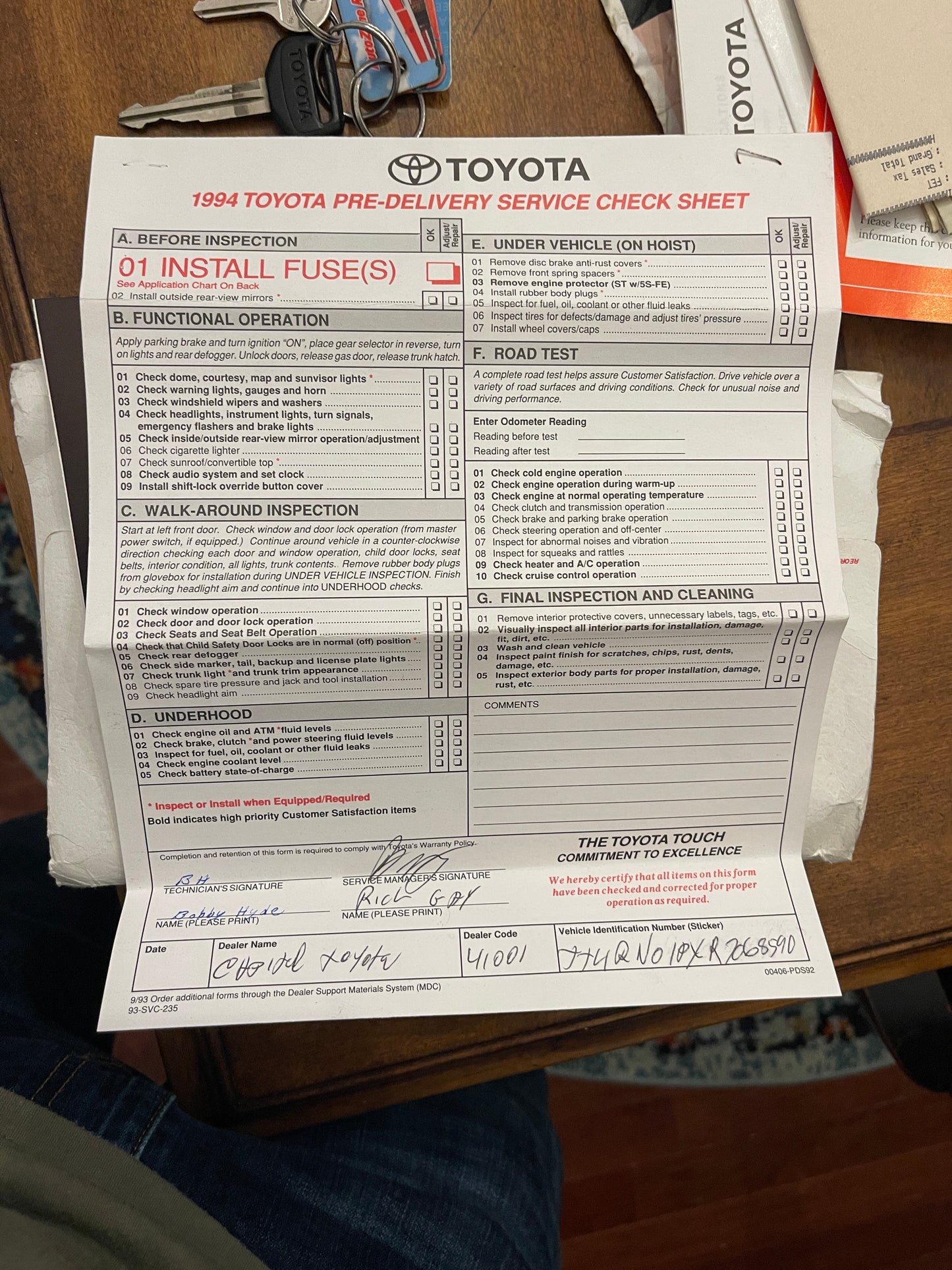 1994 Toyota Pick-up 4x4 DX Single Family