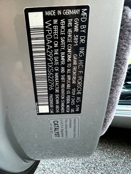 1999 Porsche 911 Carrera 37k Miles
